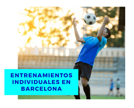 Realización de entrenamientos individuales para futbolistas en Barcelona